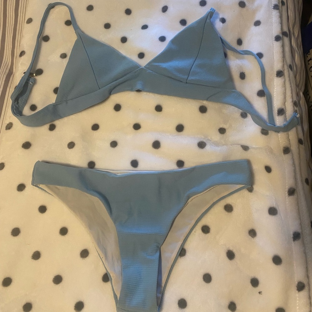 Sky blue zaful bikini size medium.